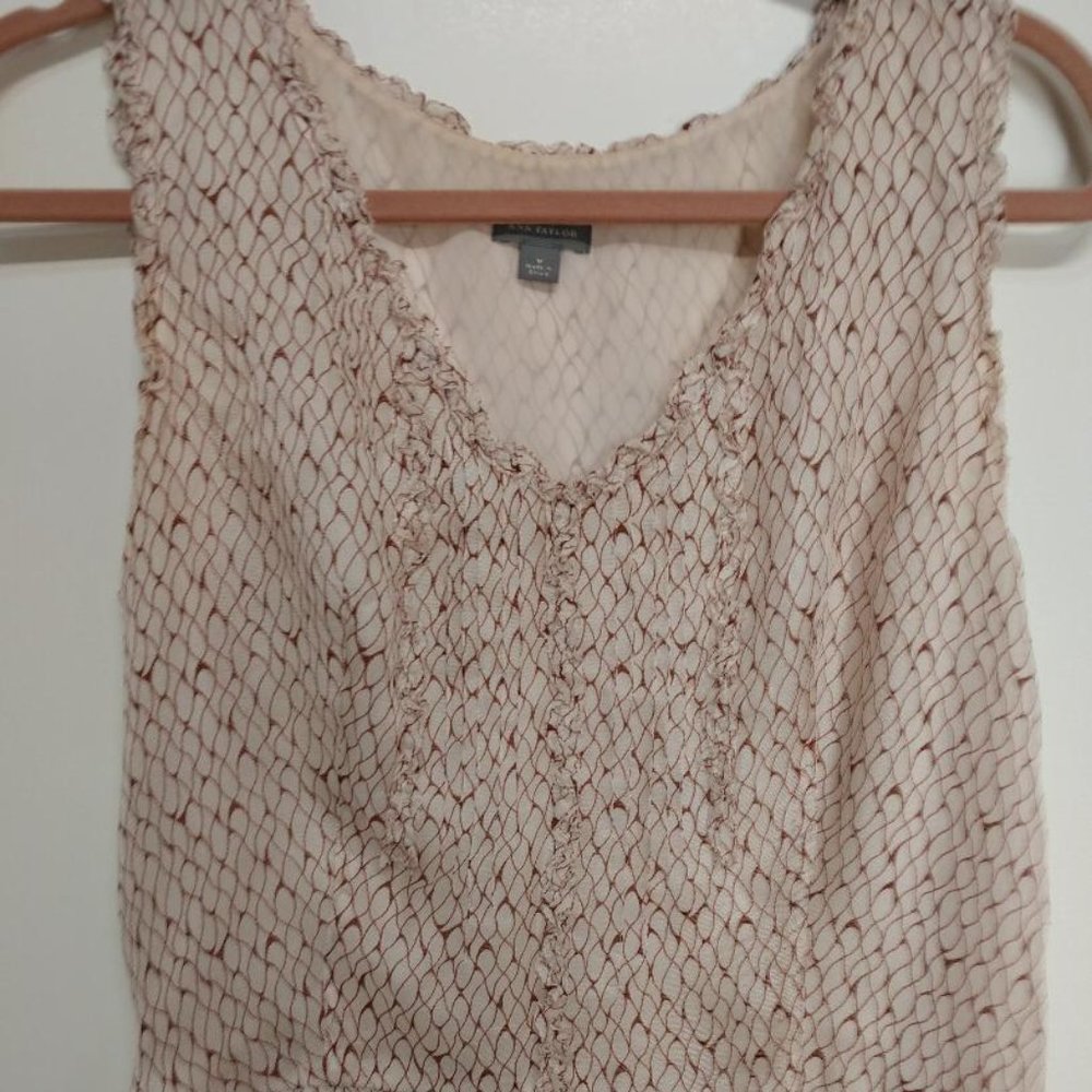 Ann Taylor Silk Sleeveless Blouse - Size M